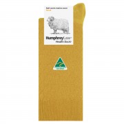 Fine Merino Wool Quilted Health Sock - Empire Yellow